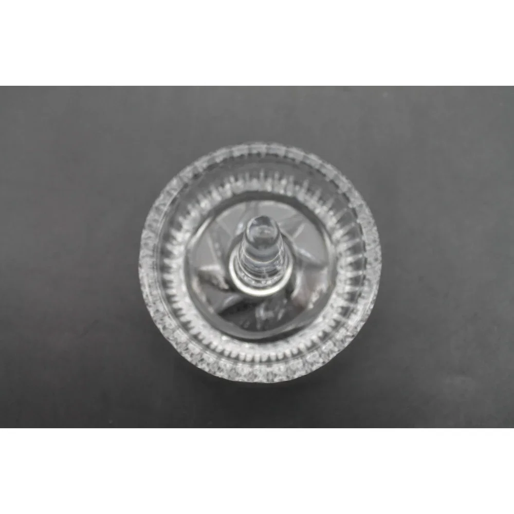 Vintage Clear Pressed Glass Ring Holder Starburst Jewelry Dish Vanity Tray